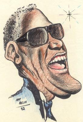 Ray Charles Caricature Art