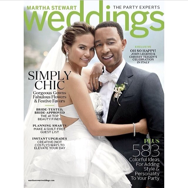 John Legend & Chrissy Teigen by Martha Stewart Weddings