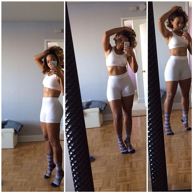 Angela Simmons in Summer Workout Gear