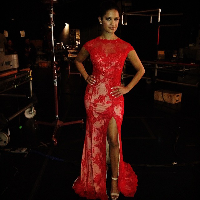 Rocsi Diaz in Oscar Red