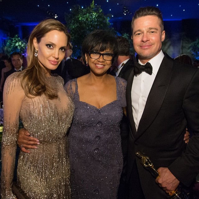 Angelina Jolie and Brad Pitt at Academy Governors Ball – Socialbilitty