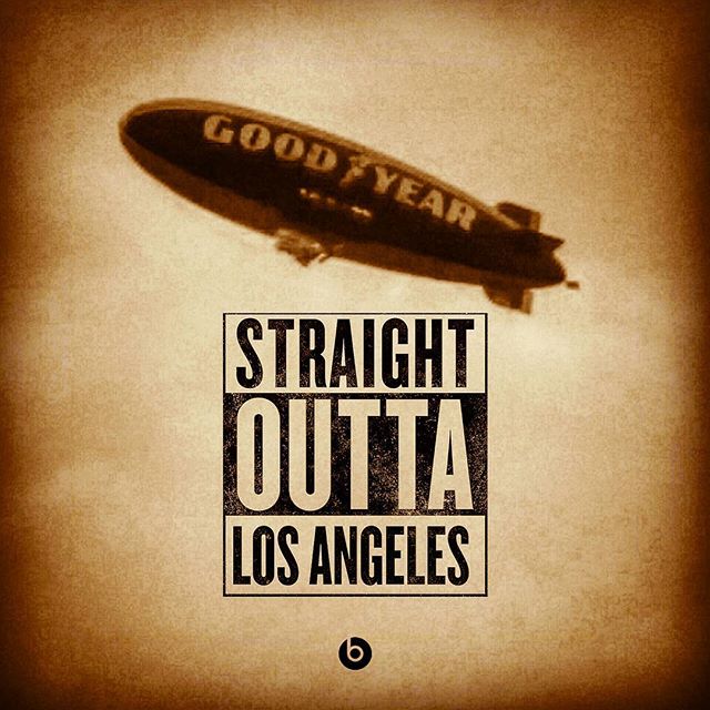 Good Year Blimp Straight Outta Los Angeles