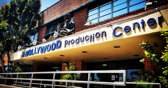 Hollywood Production Center entrance sign, original archival Socialbilitty photo