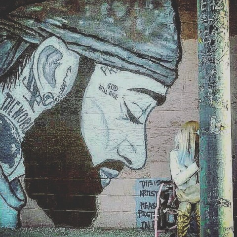 Mural of Nipsey Hussle's Face - Photo by Socialbilitty