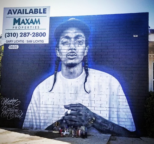 Nipsey Hussle Mural at 5601 Washington Blvd -Photo by Socialbilitty